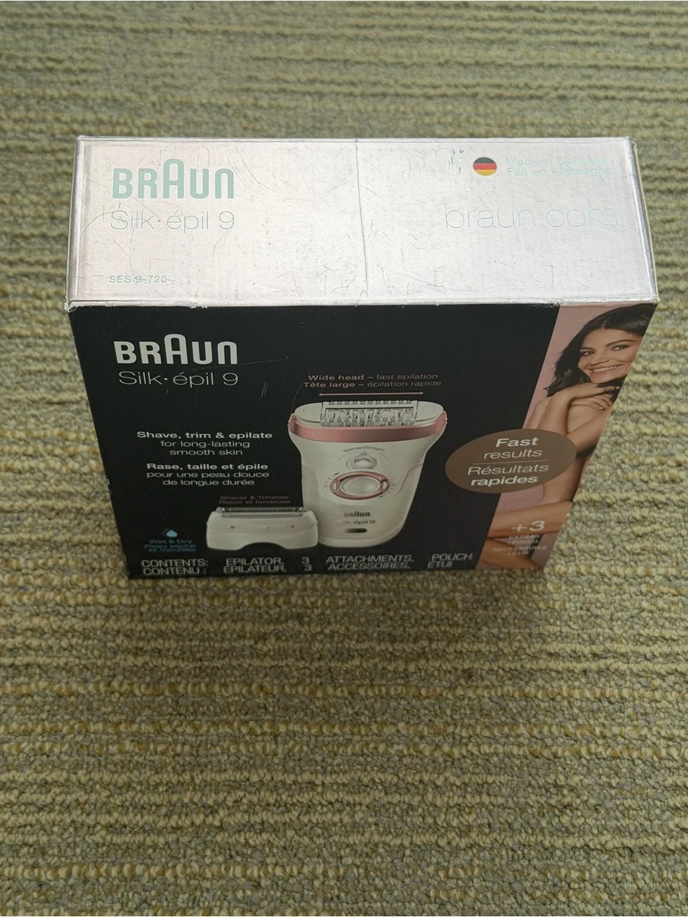 Silk-épil 9 Women's Epilator - White & Pink